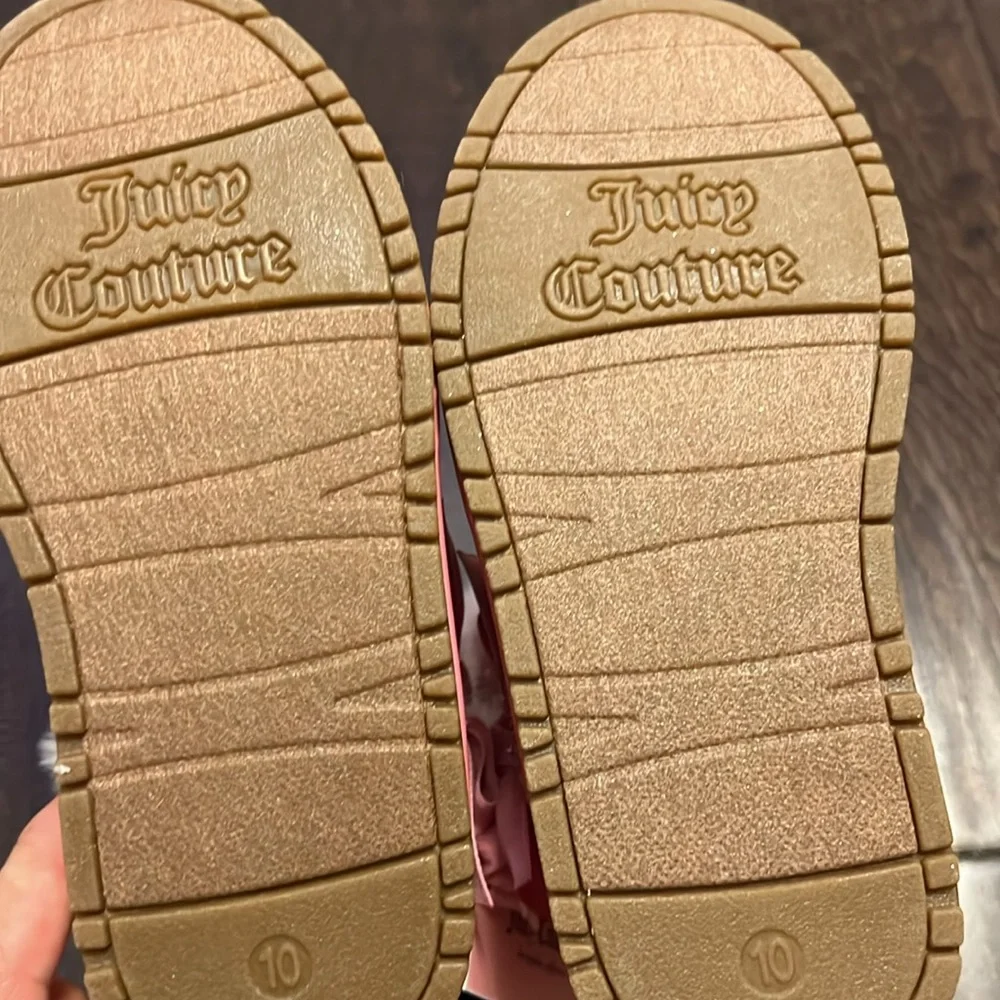 NWT Juicy Couture Toddler Girls Lil Mendota Pink Sparkly Fur Lined Boots!